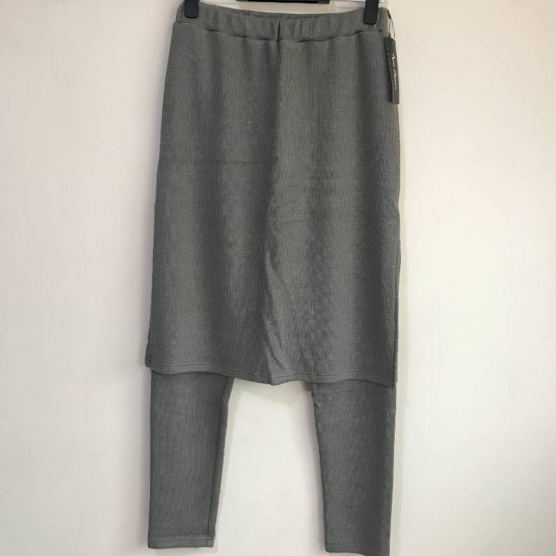 タ アンコキーヌ AnneCoquine レギンス付きスカート カーキ Ⅿ