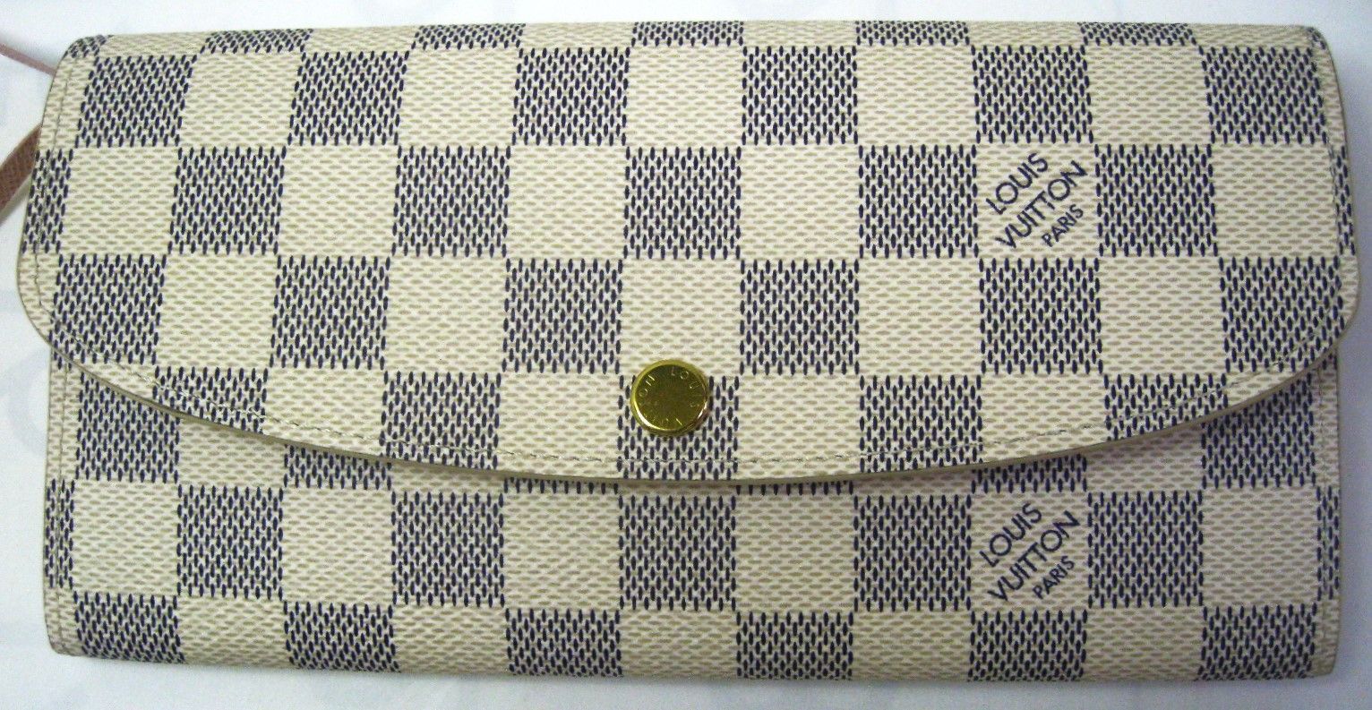 ほぼ未使用 ルイヴィトン ダミエ アズール ポルトフォイユ エミリー  