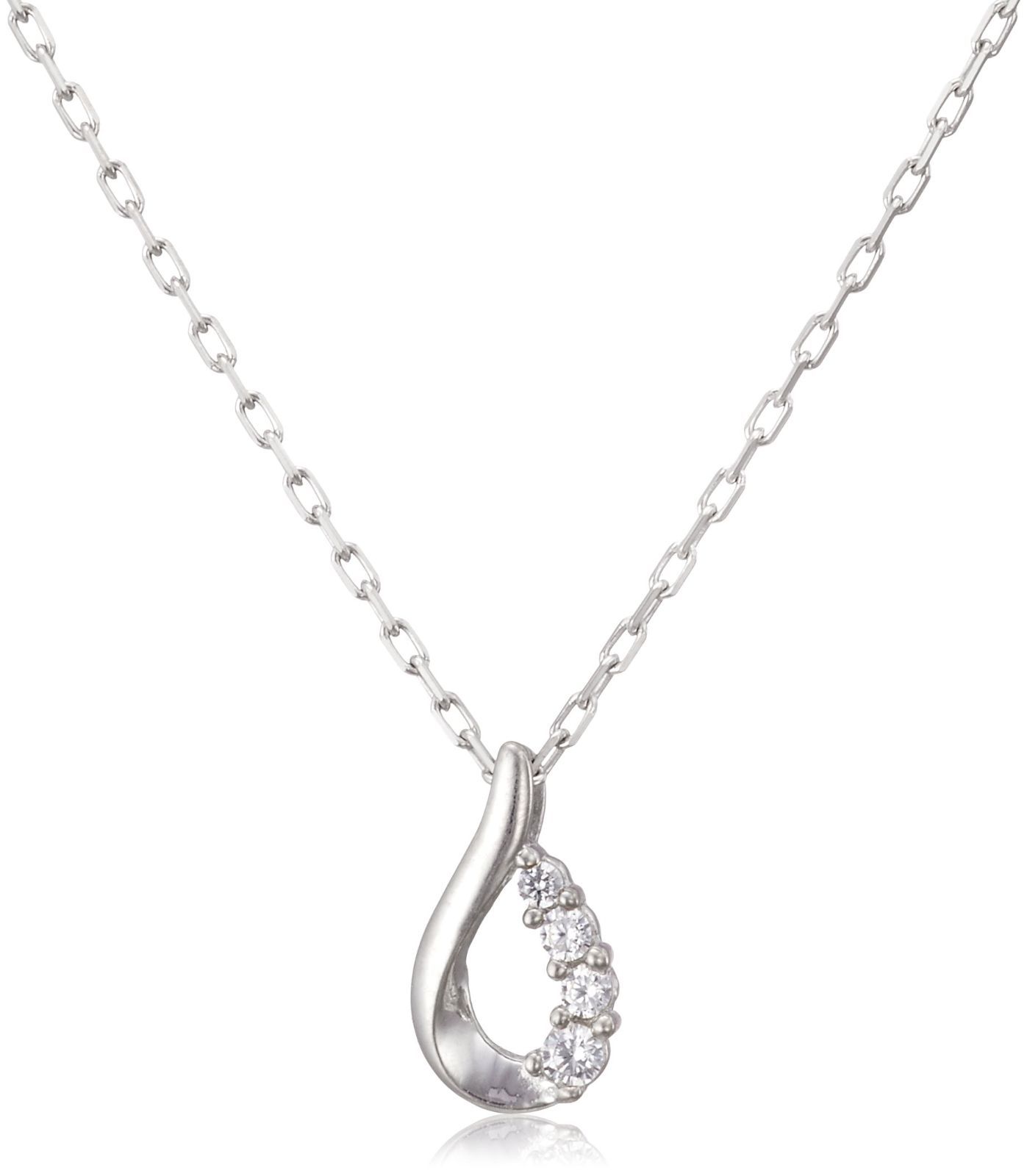 新着商品 ネックレス しずく キュービックジルコニア 0772-0650-0016-0000 シルバー BLOOM ブルーム