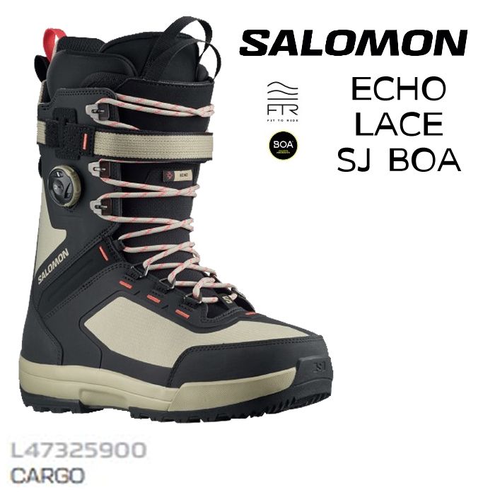 サロモン スノーボード ブーツ メンズ L47325900 23-24 SALOMON ECHO LACE SJ BOA エコー レース エスジェイ ボア 男性用 オールラウンド 2024 日本正規品