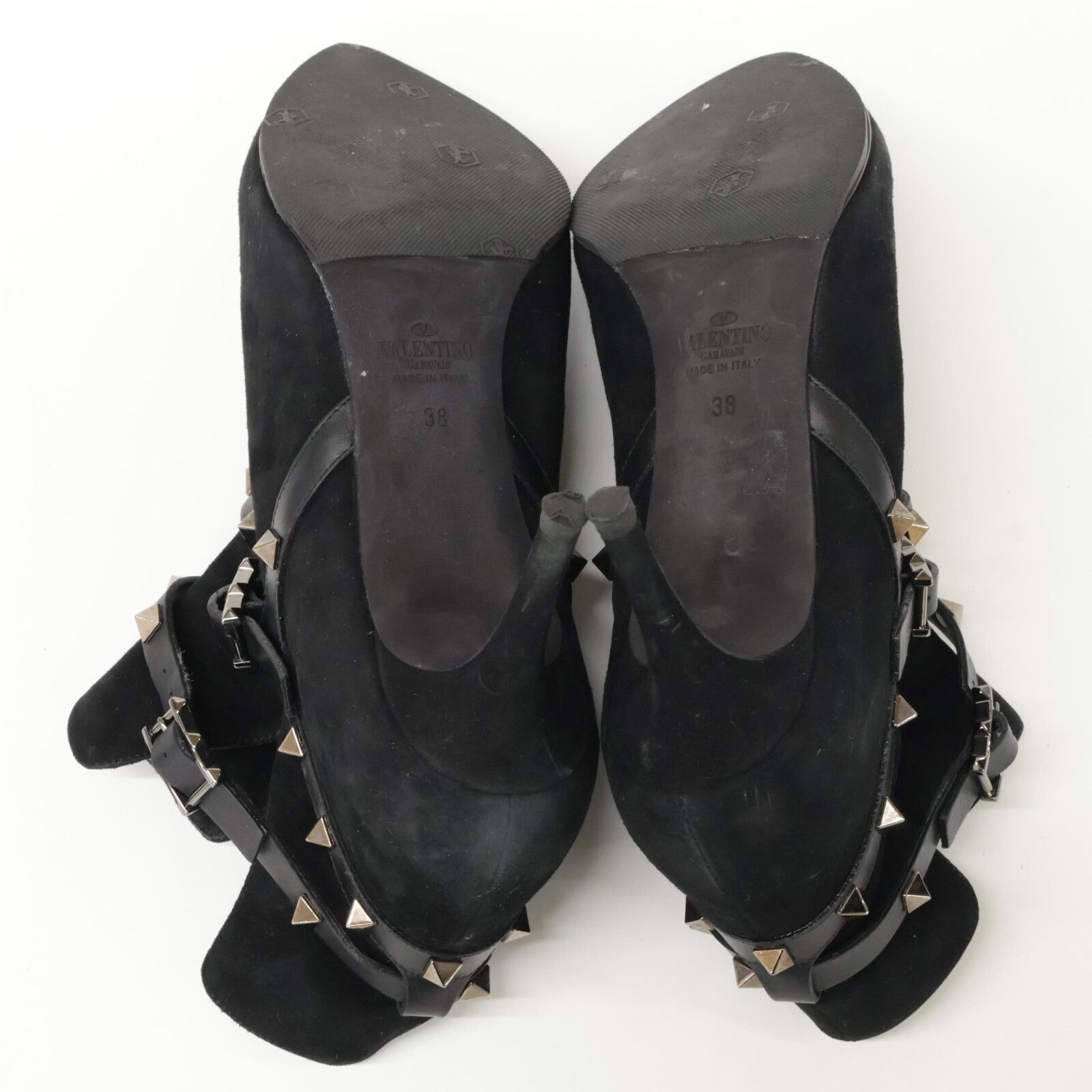 スタッズ ポインテッドトゥ