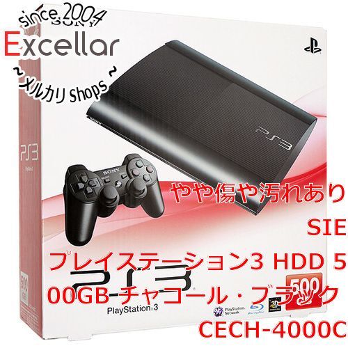 [bn:6] SONYプレイステーション3 500GB ブラック CECH-4000C訳あり 元箱あり