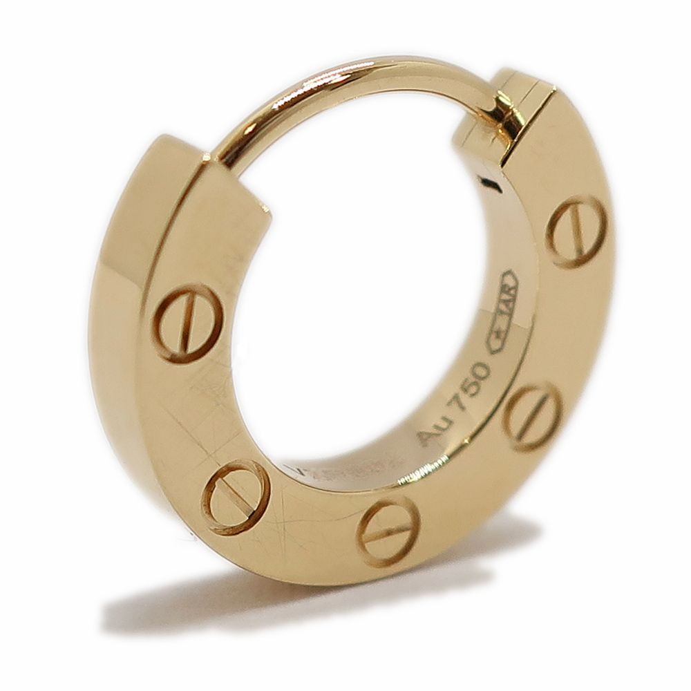 Cartier シングル　LOVEイヤリング(片耳用) ケースと保証書付き Cartier シングルLOVEイヤリング(片耳用) ケースと保証書付き