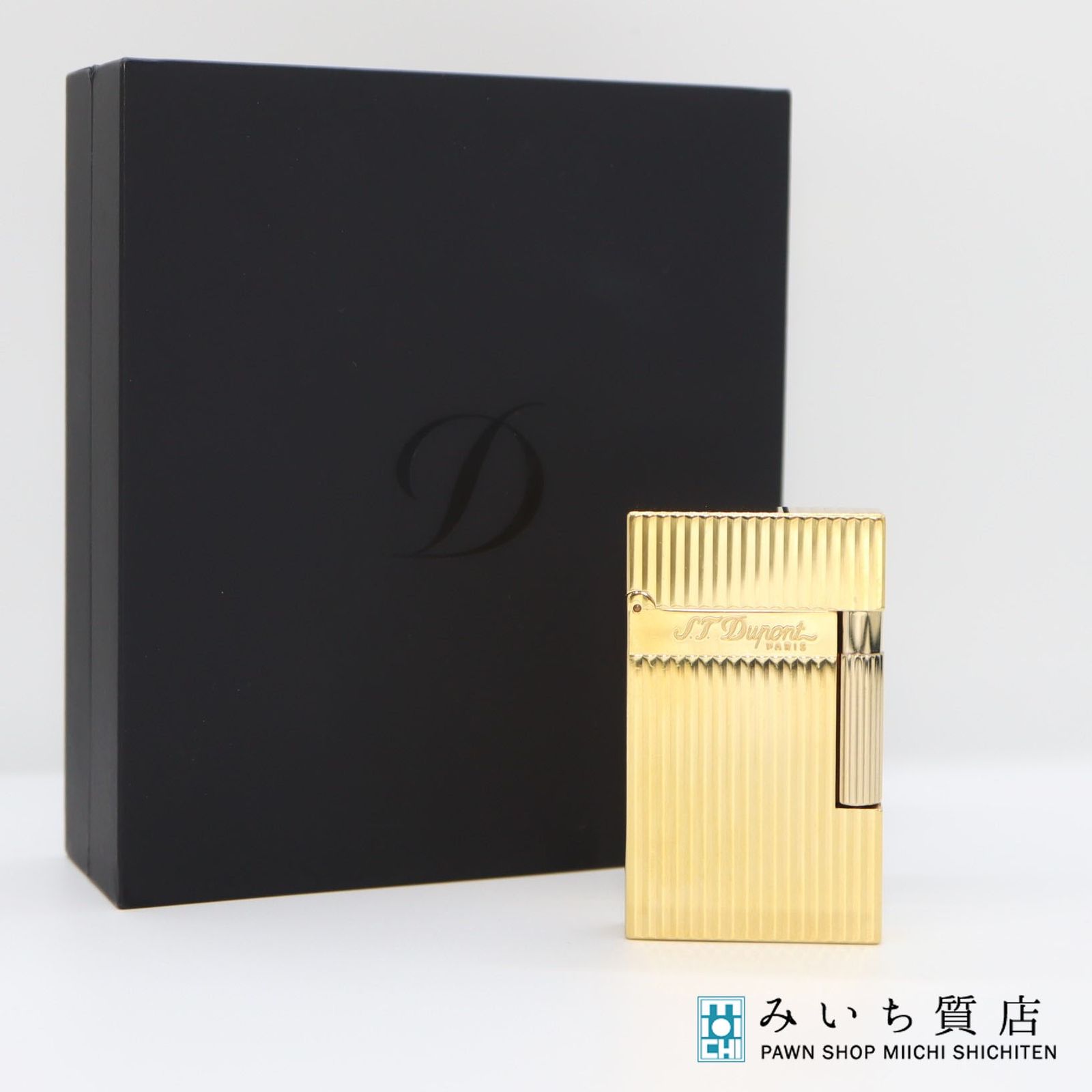 S.T.Dupont ライター ライン2 ゴールドカラー ヘアライン 16851 