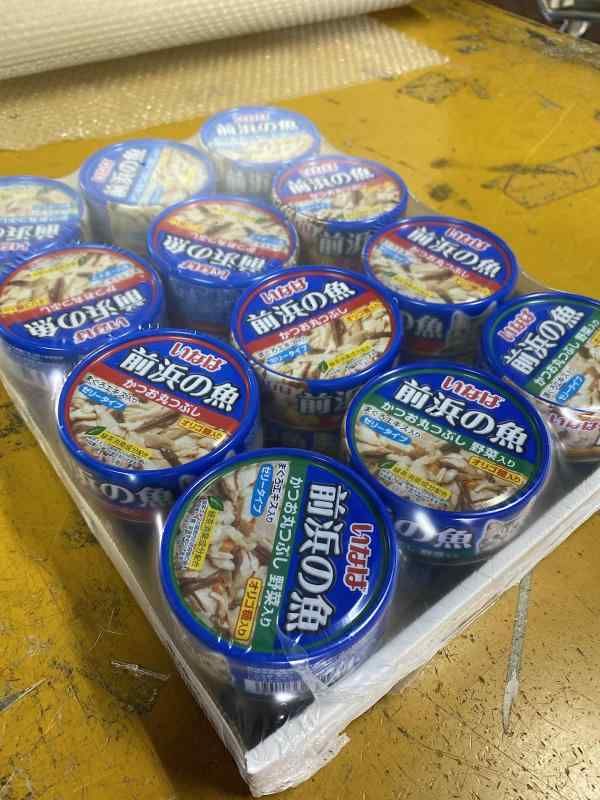 いなば 前浜の魚かつお丸つぶしサーモン入り 115g×48缶 いなば 前浜の