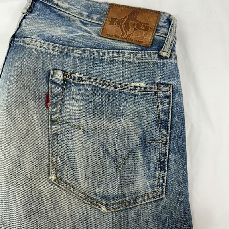 HYSTERIC GLAMOUR セルビッチ　ダメージ加工デニム　ジーンズ　赤耳 HYSTERIC GLAMOUR ヒステリックグラマー パンツ デニム