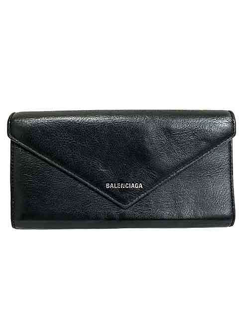 【中古】BALENCIAGA　バレンシアガ　財布　長財布　ブラック　ユニセックス＿S17＿s-0005-r17 中古】BALENCIAGA バレンシアガ 財布 長財布 ブラック ユニセックス