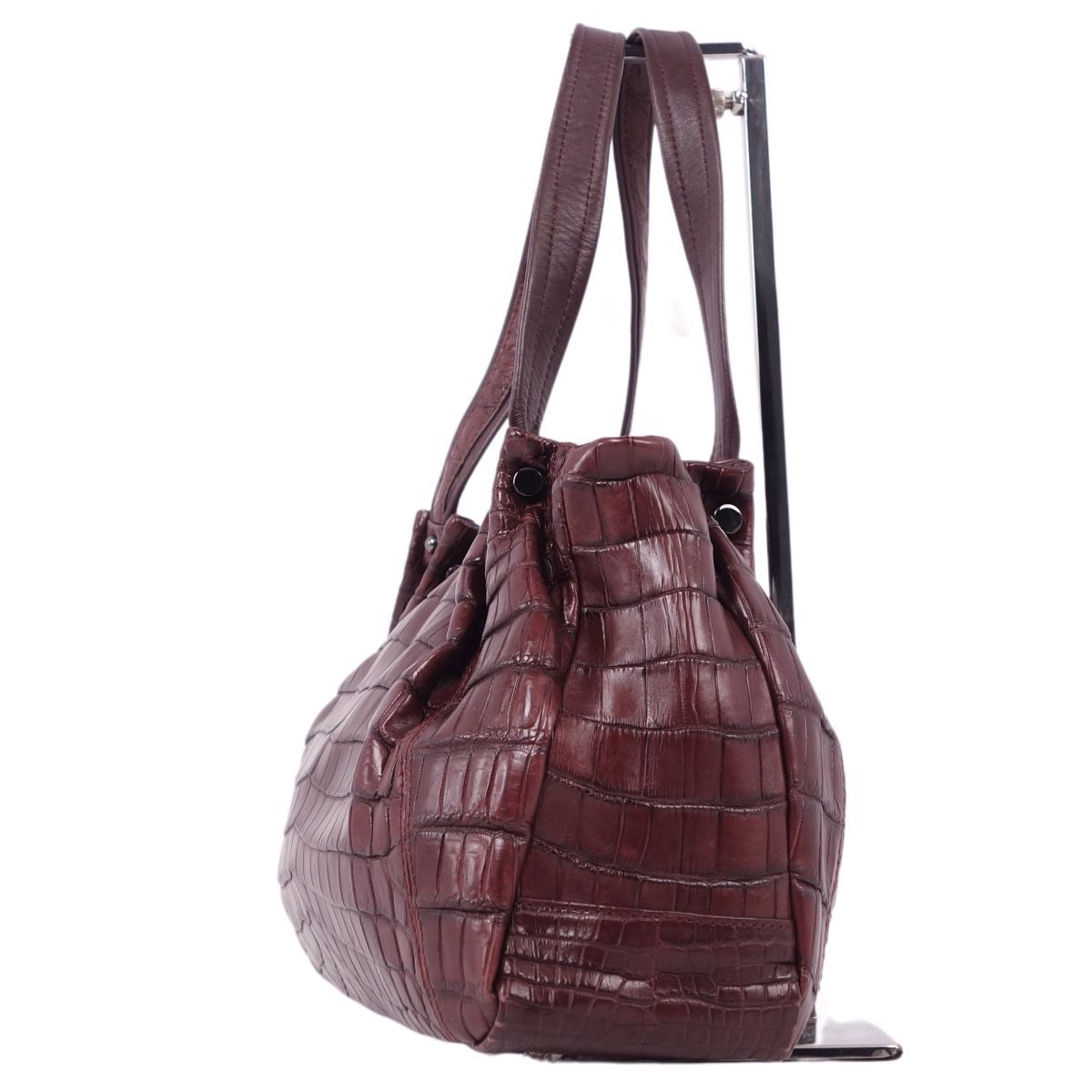 美品 クロコダイル CROCODILE バッグ ハンドバッグ トートバッグ 