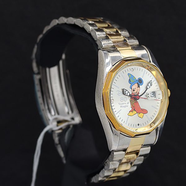 箱/説明書付 ディズニー QZ ミッキーマウス キャラクター文字盤