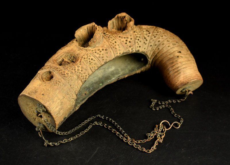 蔵A3733 時代 竹根吊花入 花器 花生 茶道具