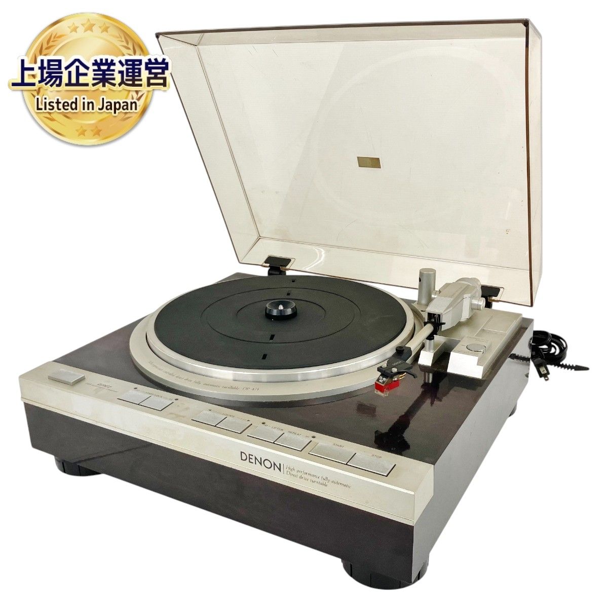 DENON DP-47F カートリッジ DL-80 MC DENON DP-47F カートリッジ DL-80MC付き デノン レコード