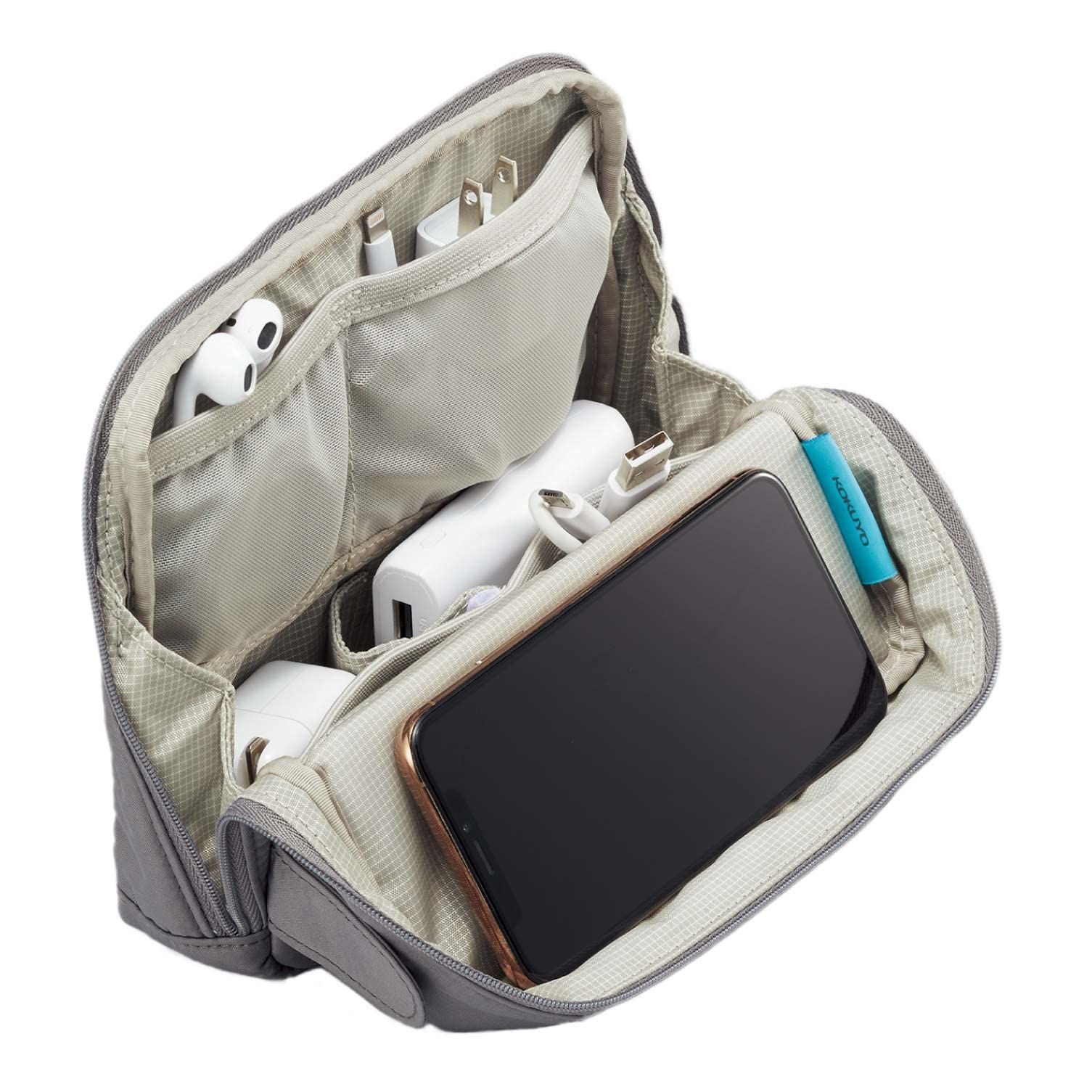 【数量限定】FIELD THIRD ダークグレー ポーチ 立てる TFD-G11DM バッグインバッグ コクヨ