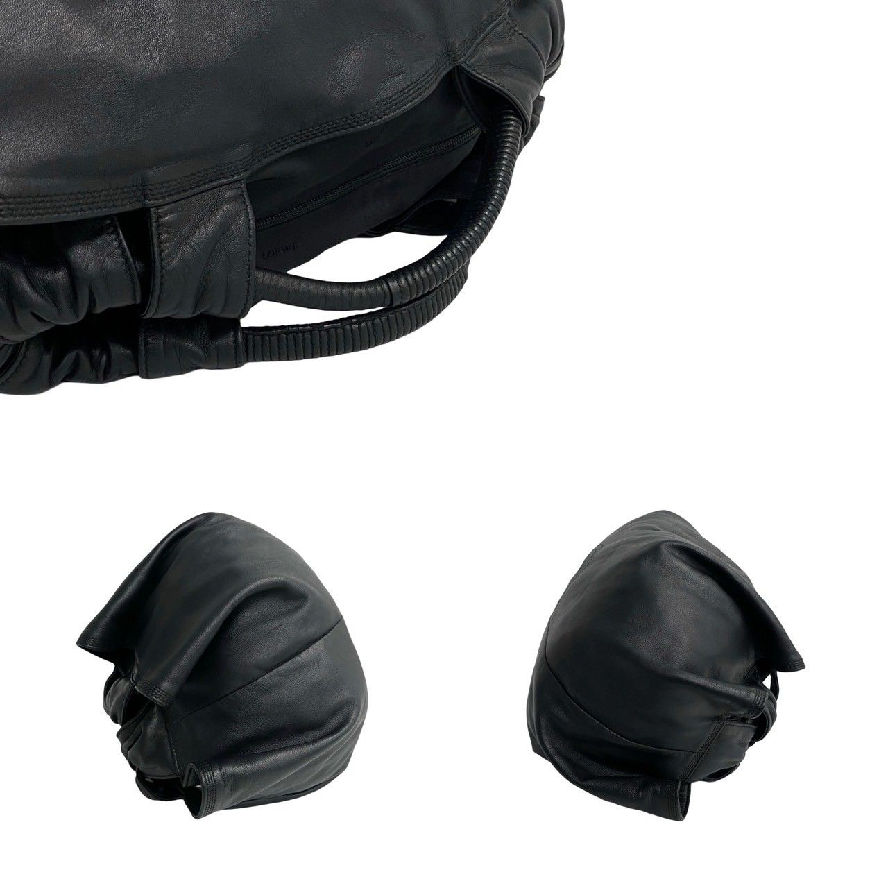 【極美品】LOEWEナッパアイレ ブラック ホック1部保護シール付き 中古・古着通販】LOEWE (ロエベ) ナッパアイレ ブラック
