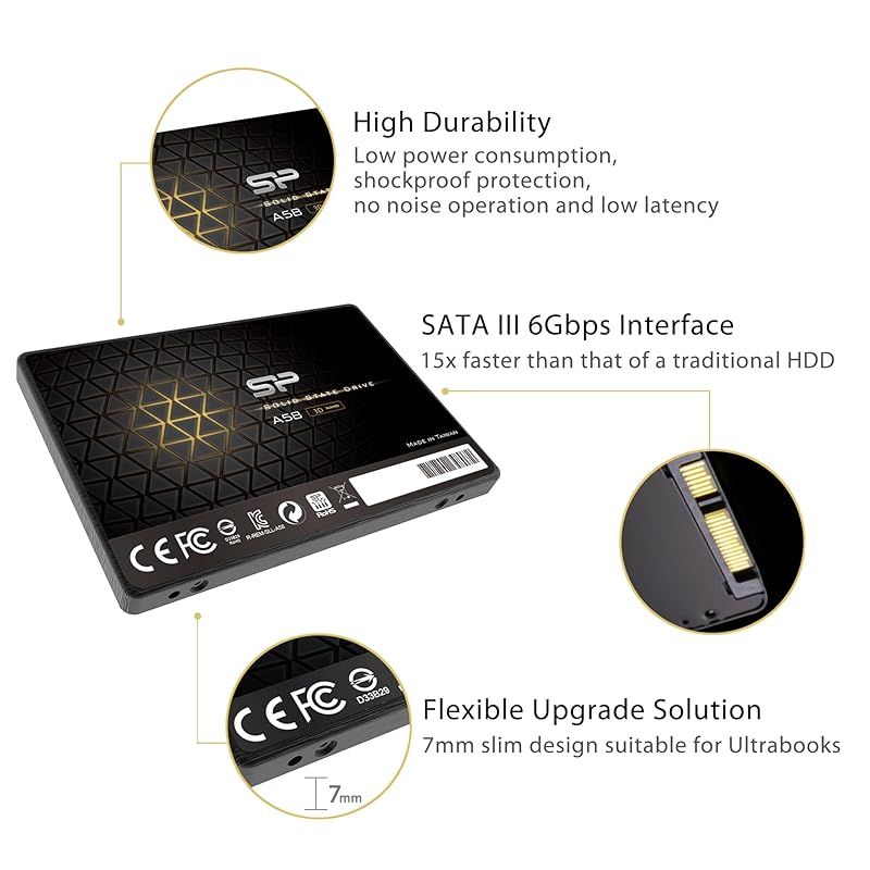シリコンパワー 512GB SSD 3D NAND A58 - メルカリ