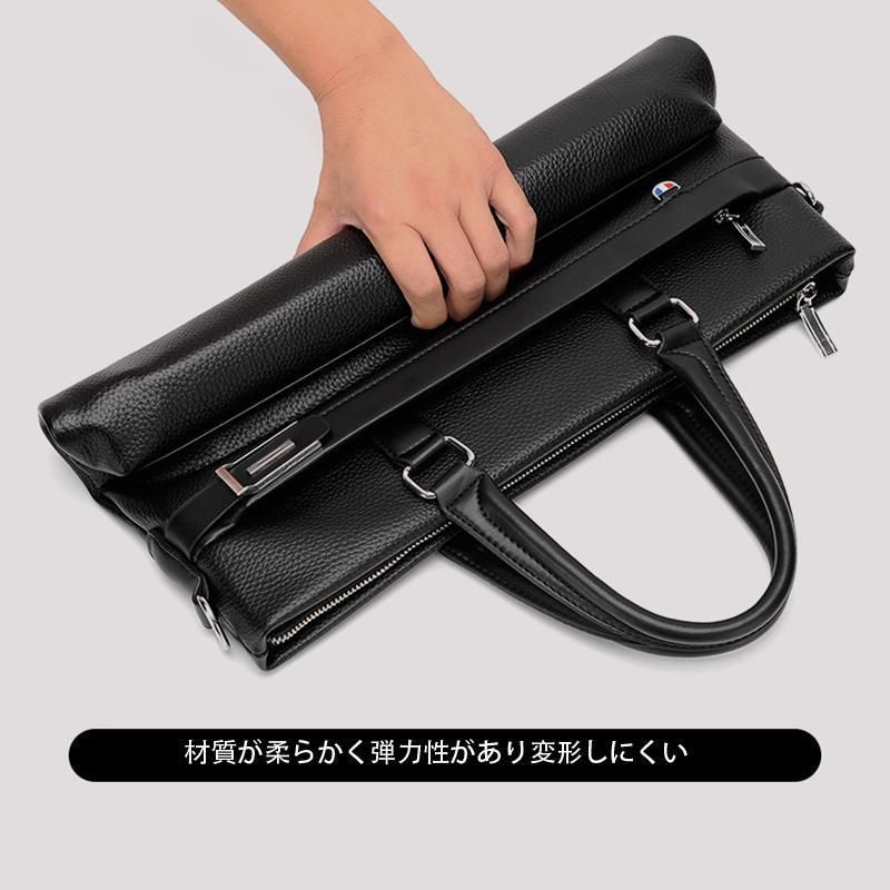 ダンヒル 2way ビジネスバッグ レザー A4可 大容量 ブラック 旅行　出張 ダンヒル ビジネスバッグ 黒 フラップ 2way A4収納 レザー PVC x