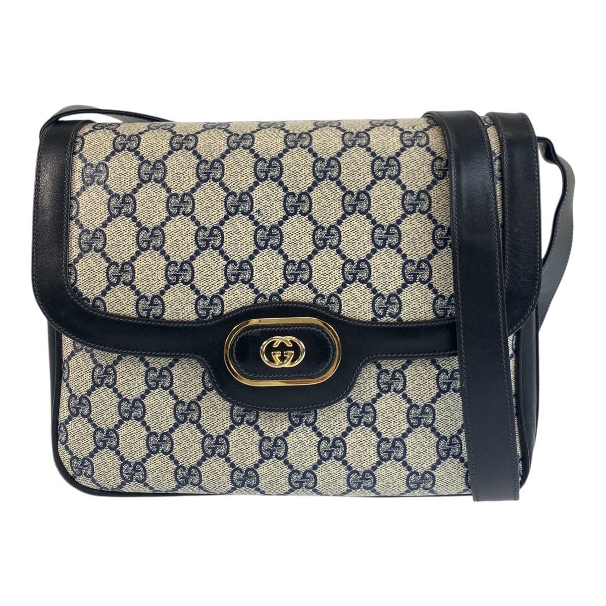 GUCCI リボンストライプ キャンバスレザー 24.5イタリア