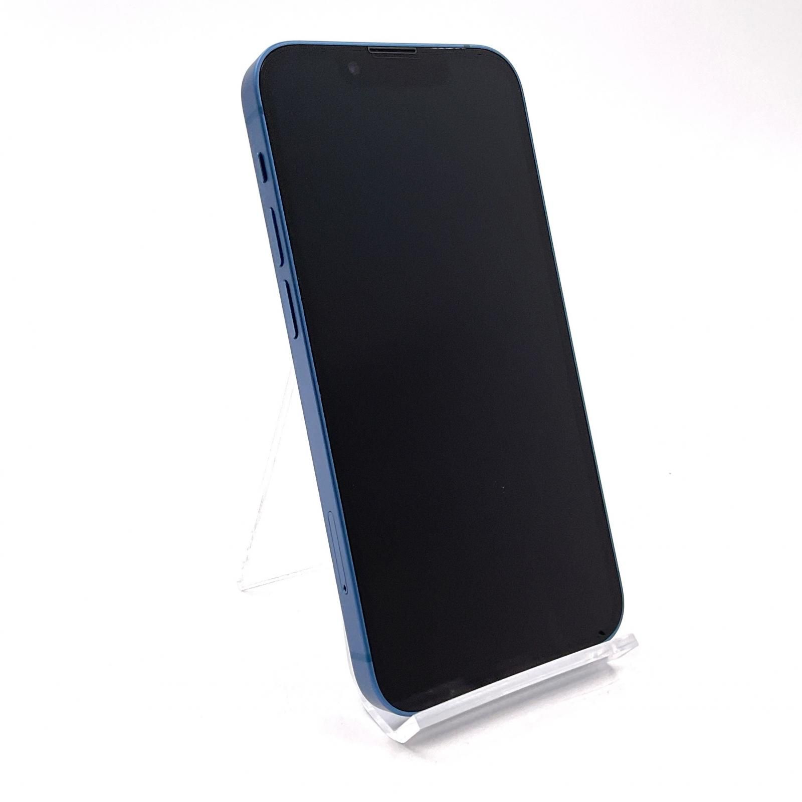 iPhone 13 mini 256GB ブルー au 美品 動作確認済 85%【全額返金保証 