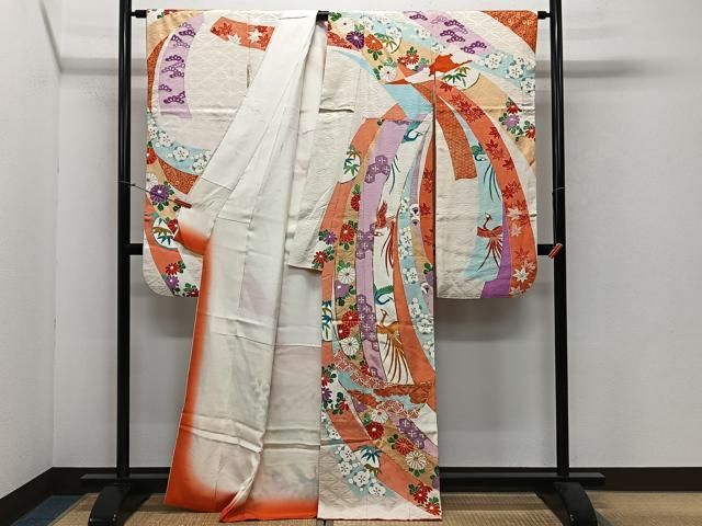 candy 豪華❣️可愛いお振袖　金彩　正絹 candy 豪華❣️可愛いお振袖 金糸 部分絞り オシドリ 金彩 正絹