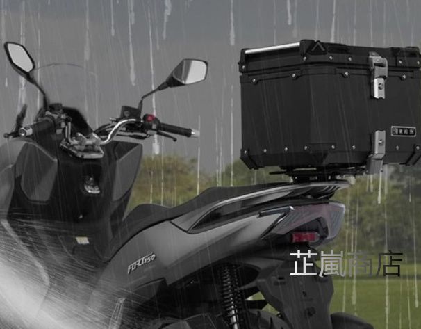 オートバイのアルミ合金テールボックス大容量復古丸角テールボックス40L