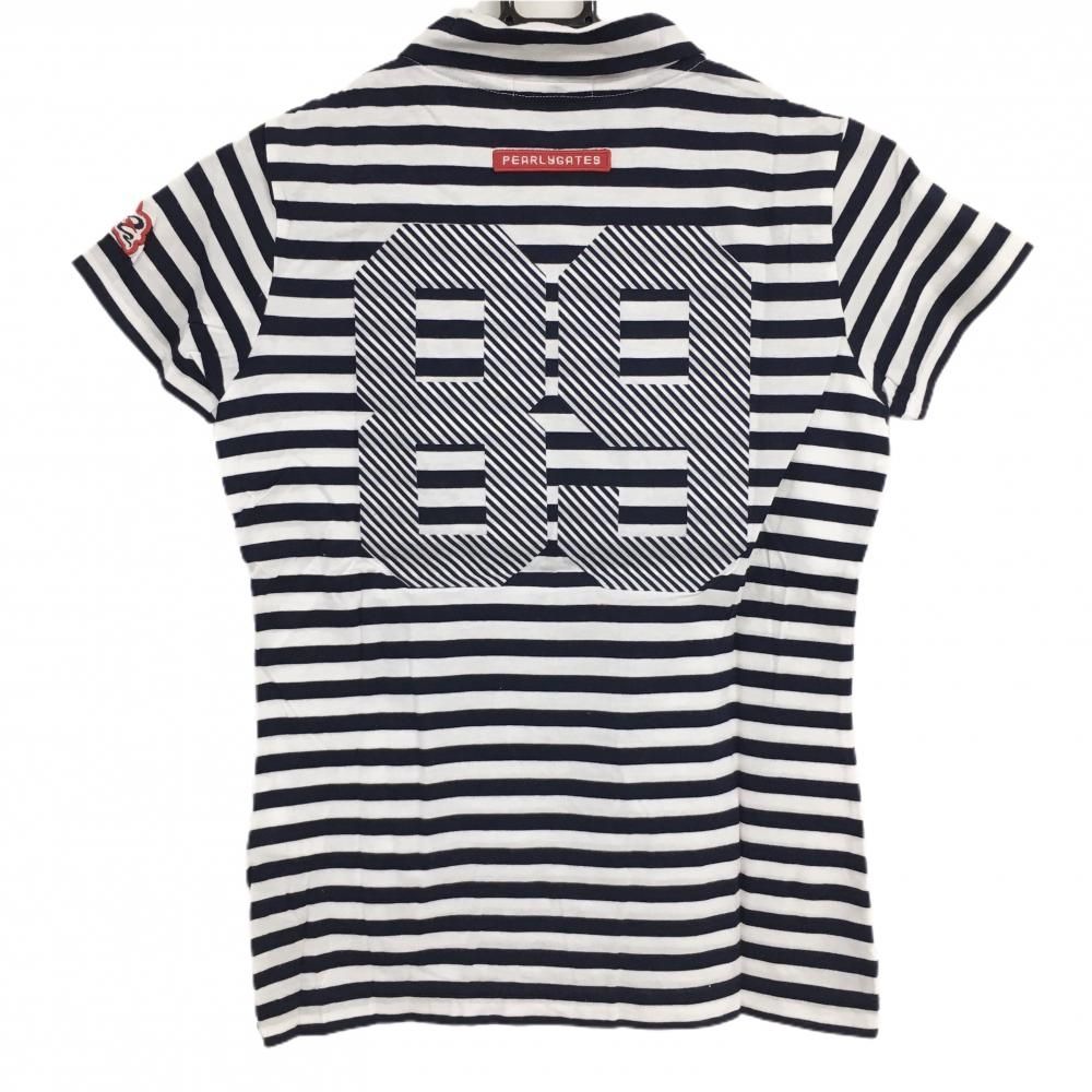 パーリーゲイツ 半袖ポロシャツ ボーダー ロゴ パーリーゲイツ