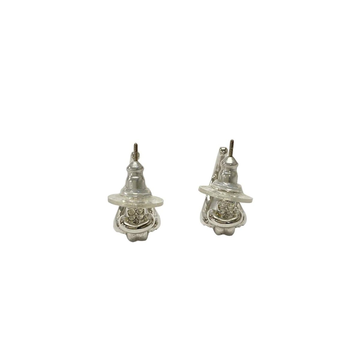 SWAROVSKI(スワロフスキー) ピアス美品 - シルバー×クリア