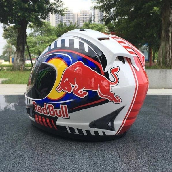 バイク ヘルメット フルフェイスヘルメット レッドブルー XXLサイズ FFCRYSTALESIA_COM