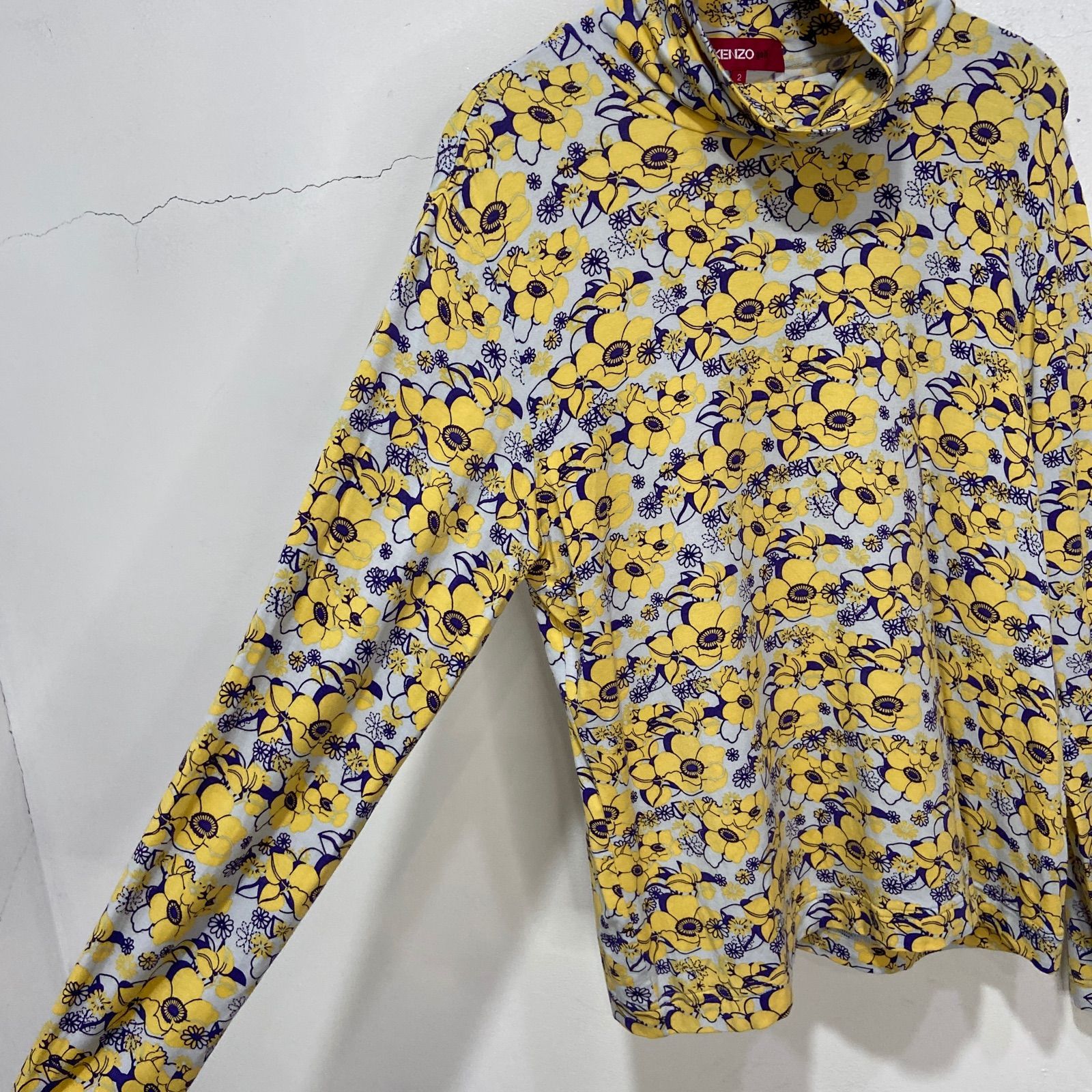 ☆KENZO golf☆ケンゾー☆タートルネックカットソー☆花柄☆フラワー 