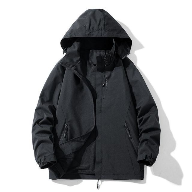 種類28：5XL/D：ブルー  メンズ ファッション 服 男性用 オシャレ シンプル 大人 かっこいい 大きいサイズ ストリート 紳士服 ジャケット アウトドア 登山 フード 防水 秋冬 防雨