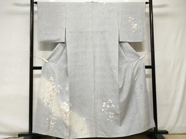 平和屋着物■訪問着　扇面鳳凰花唐草文　暈し染め　金彩　正絹　逸品　CAAO9441yk