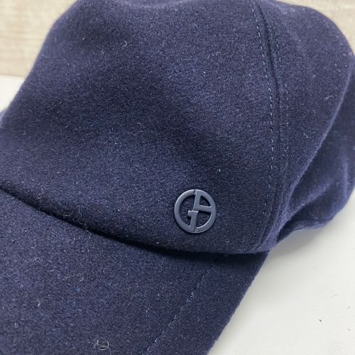 Giorgio Armani ジョルジオ アルマーニ カシミヤ混 キャップ 帽子 
