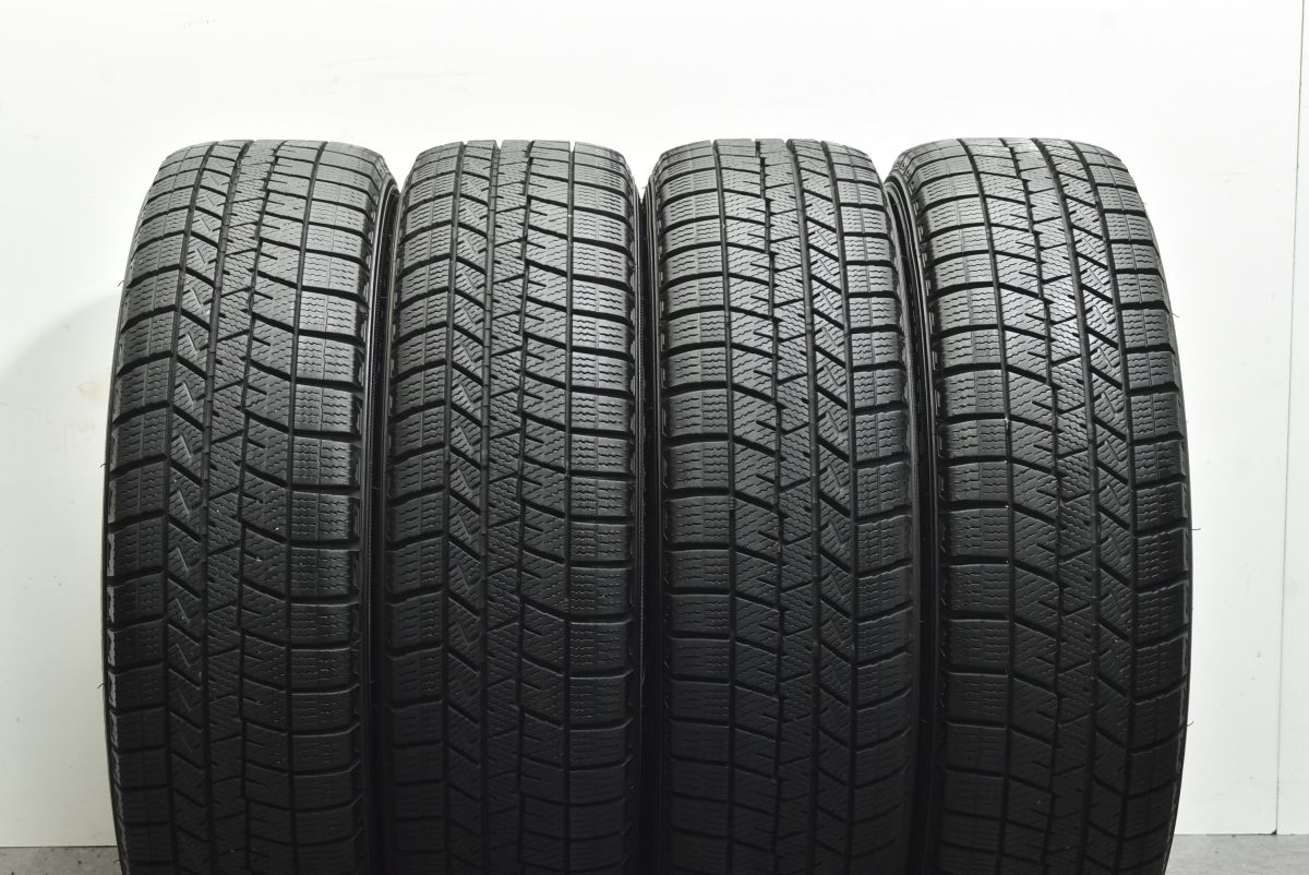 【バリ溝】ヴァーレン 14in 4.5J +45 PCD100 ダンロップ ウィンターマックス 03 155/65R14 N-BOX デイズ サクラ ワゴンR アルト タント