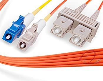 FiberCablesDirect 3M LC - SCモード コンディショニング ファイバーパッチケーブル | 光ファイバーLCモードコンディショニング - SCファイバー