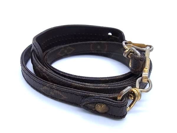 美品 ルイヴィトン モノグラム ショルダーストラップ ブラウン 旧金具 LOUIS VUITTON ルイヴィトン モノグラム バッグ用 ショルダー