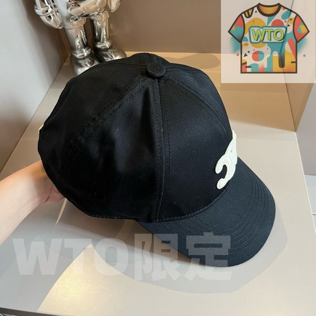 CELINE ブラック ベースボールキャップ新品、未使用 2AUY8969P-38NO_3_SUM23.jpg