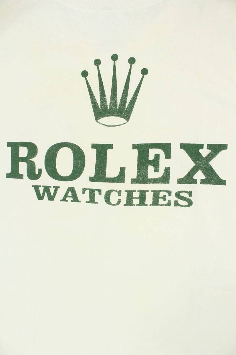 ヴィンテージ 90s ROLEX/ロレックス ロゴプリントTシャツ メンズ L