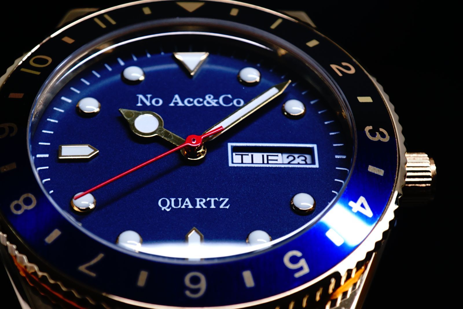 No Accessory&Co/No Acc&Co三代目逆輸入モデル/GOLD×BLACK×BLUE 