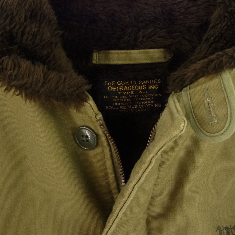 WACKO MARIA ワコマリア ミリタリージャケット 22AW 22FW-WMO-ML19 N-1 DECK JACKET TYPE2 デッキジャケット オリーブグリーン系 L【中古】 WACKO MARIA ワコマリア ミリタリージャケット 22AW 22FW-WMO-ML19 N-1