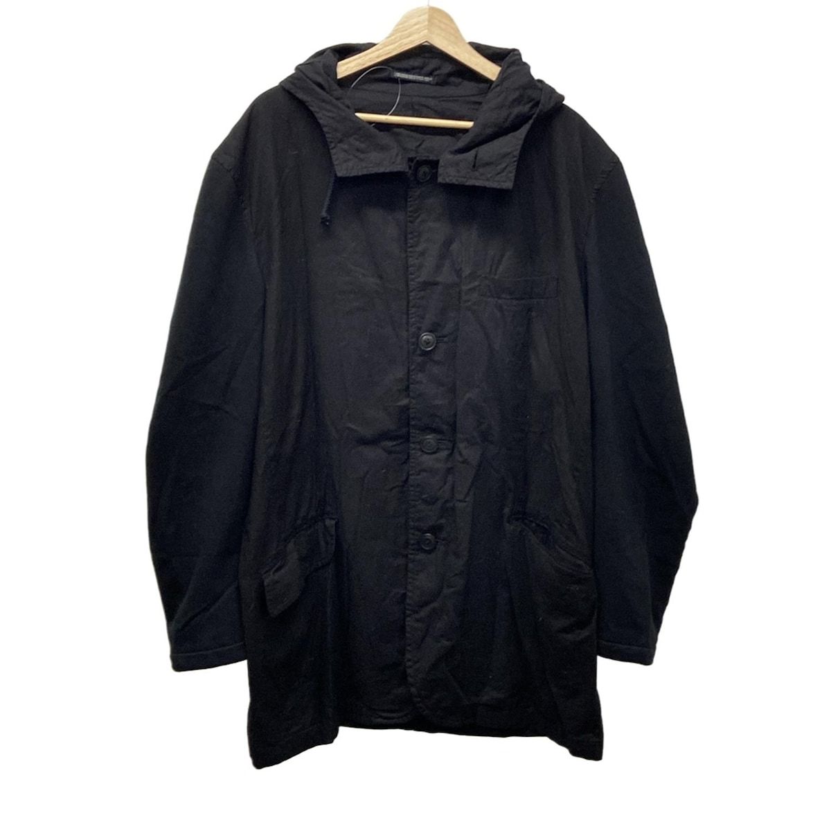 Yohji Yamamoto POUR HOMME ヨウジヤマモトプールオム コート サイズ3 L メンズ - 黒 長袖|春|秋