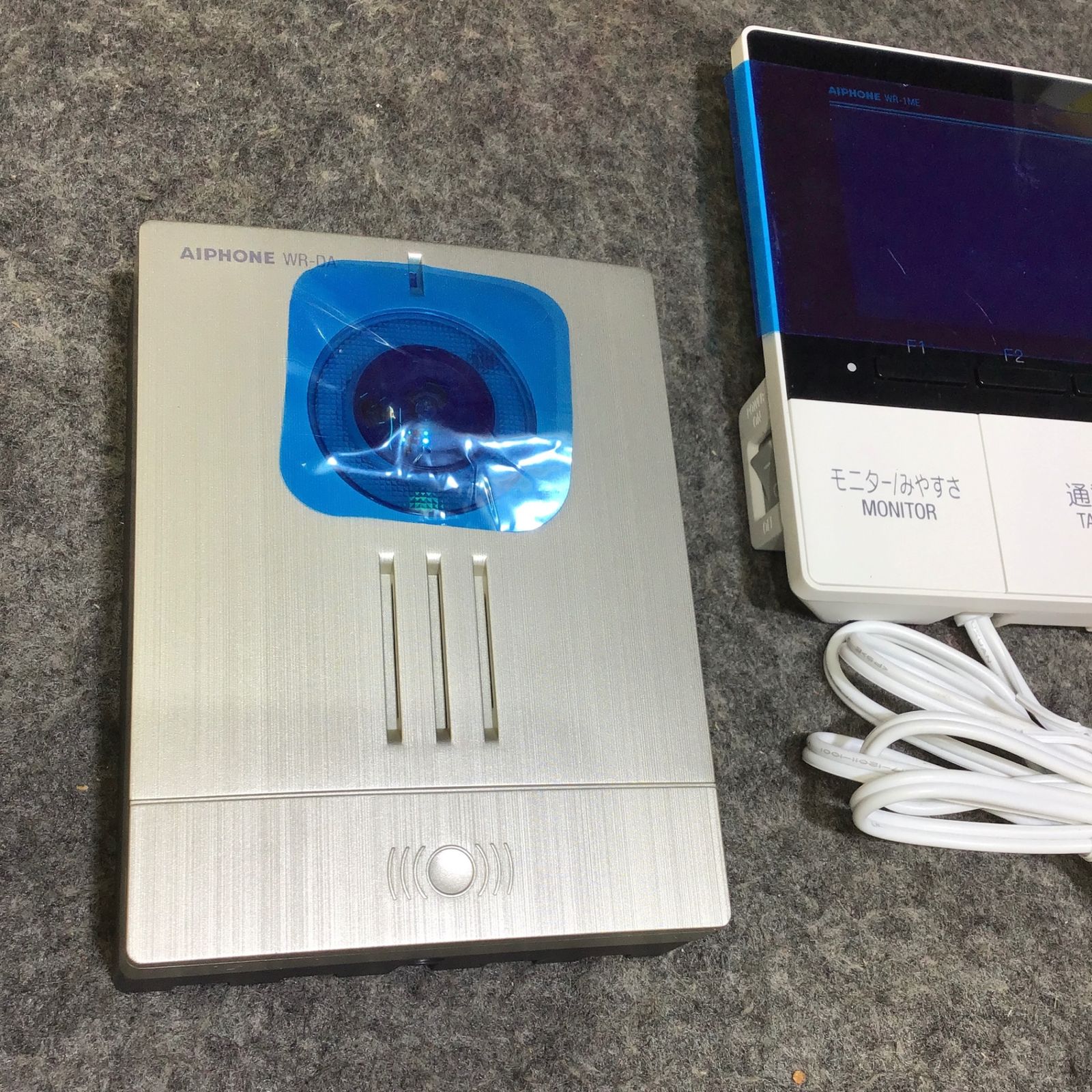 アイホン テレビドアホンワイヤレスセット 親機/スノーホワイト 玄関子機/シャイニングシルバー KM-77 アイホン テレビドアホンワイヤレスセット 親機⁄スノーホワイト 玄関子