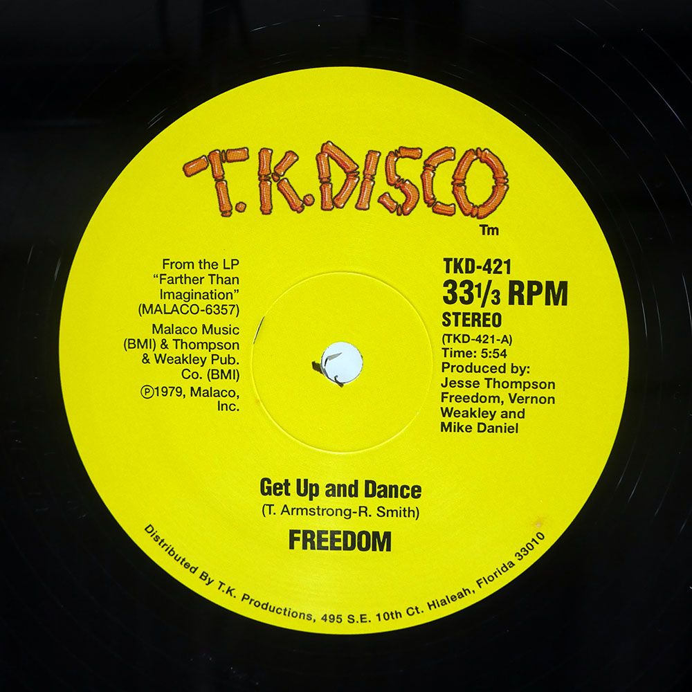 US盤 FREEDOM/GET UP AND DANCE/T.K.DISCO TKD421 12 - メルカリ