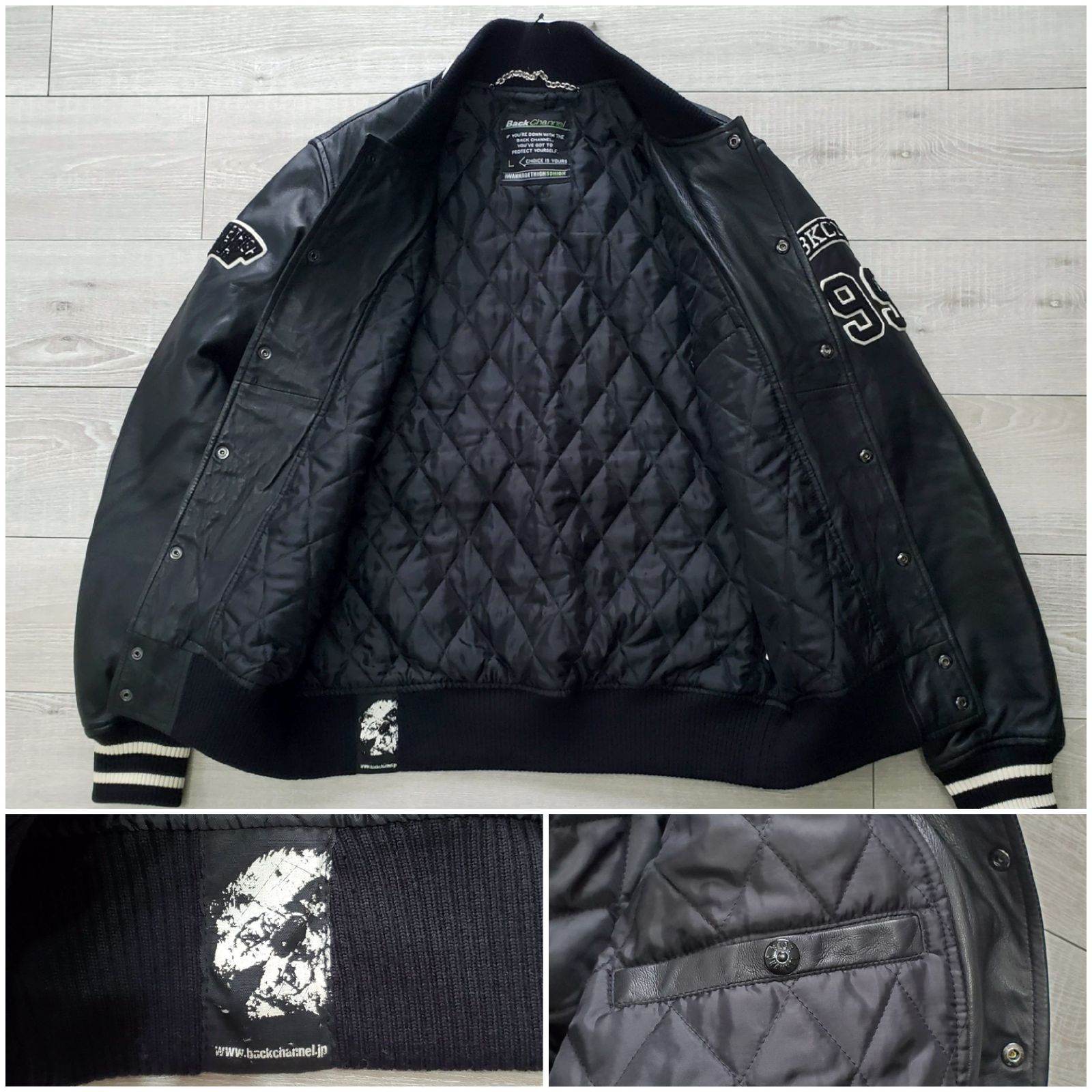 Back Channel バックチャンネル□新品同様 2015年 羊革 LEATHER