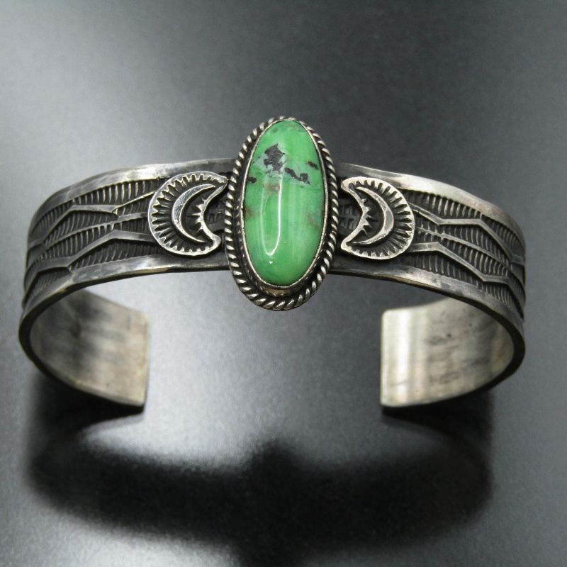 Sunshine Reeves ナバホ族 バングル キャリコレイク ターコイズ サンシャインリーブス スタンプワーク ブレスレット