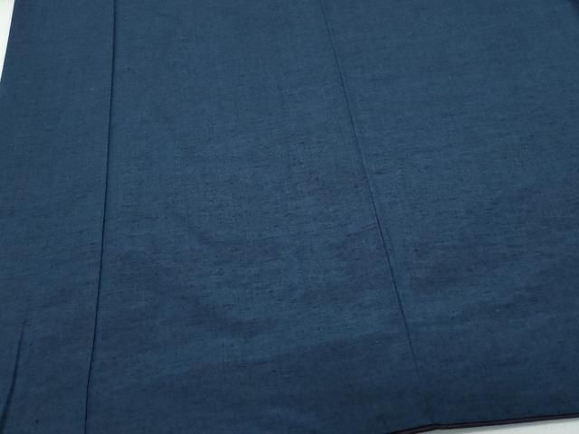 平和屋着物○男性 紬 アンサンブル 藍鉄色 正絹 逸品 CAAS8447vf