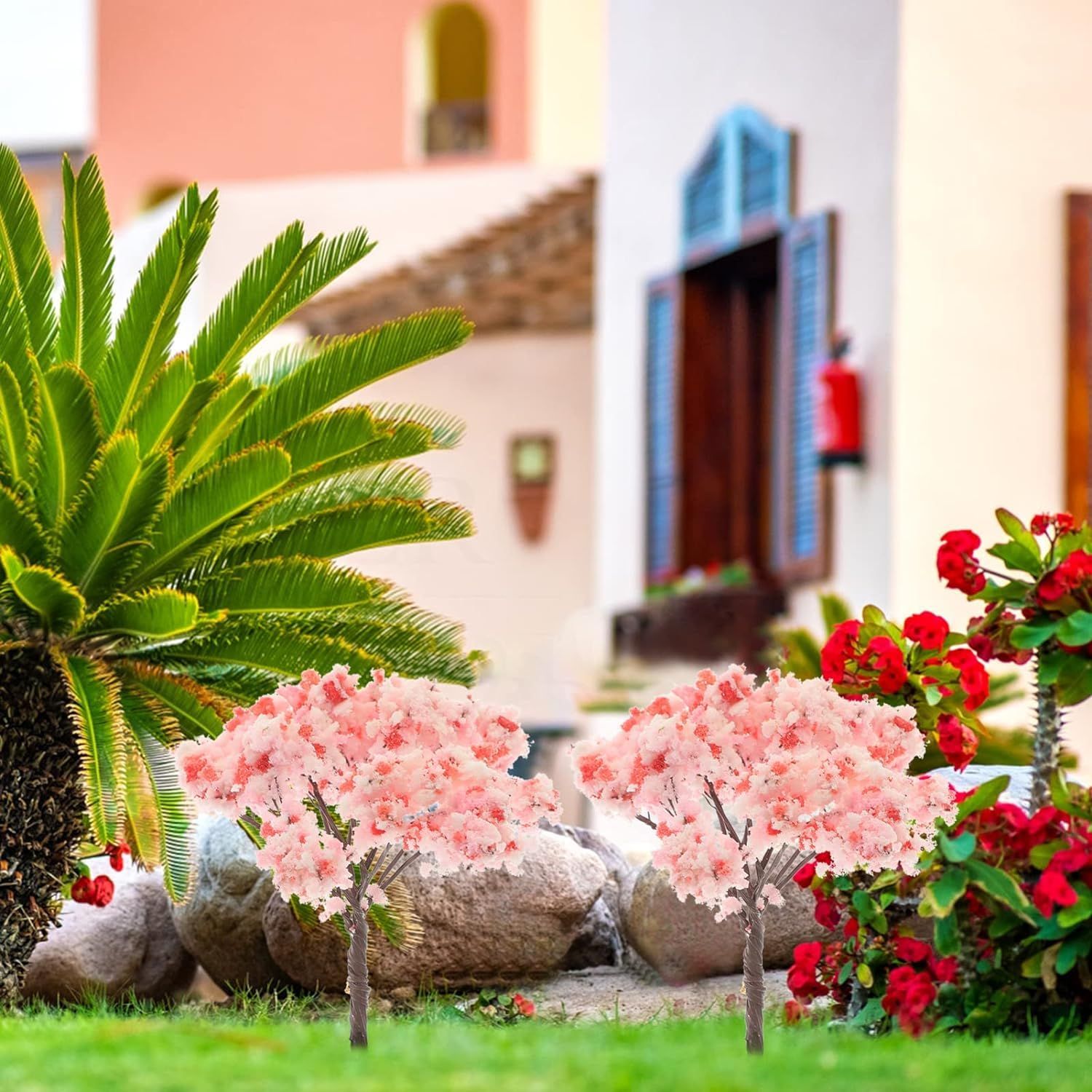 siawadeky 20本セット 桜 樹木 ジオラマ 桜の木 鉄道模型 ミニチュア桜