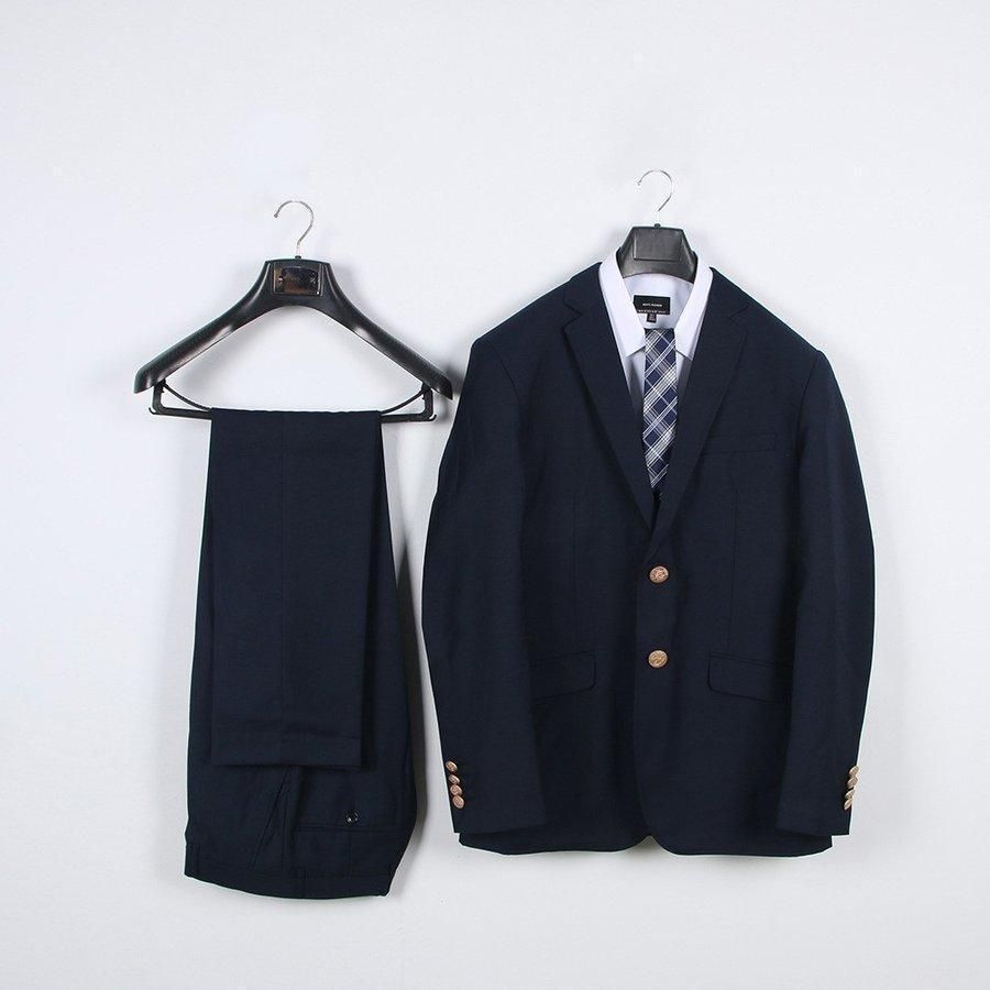 学生服 上下セット スーツ スクール服 標準型学生服 ボタン 中学生 高校生 男子 男 スクール 黒 ブラック グレー ネイビー 制服CYB774再