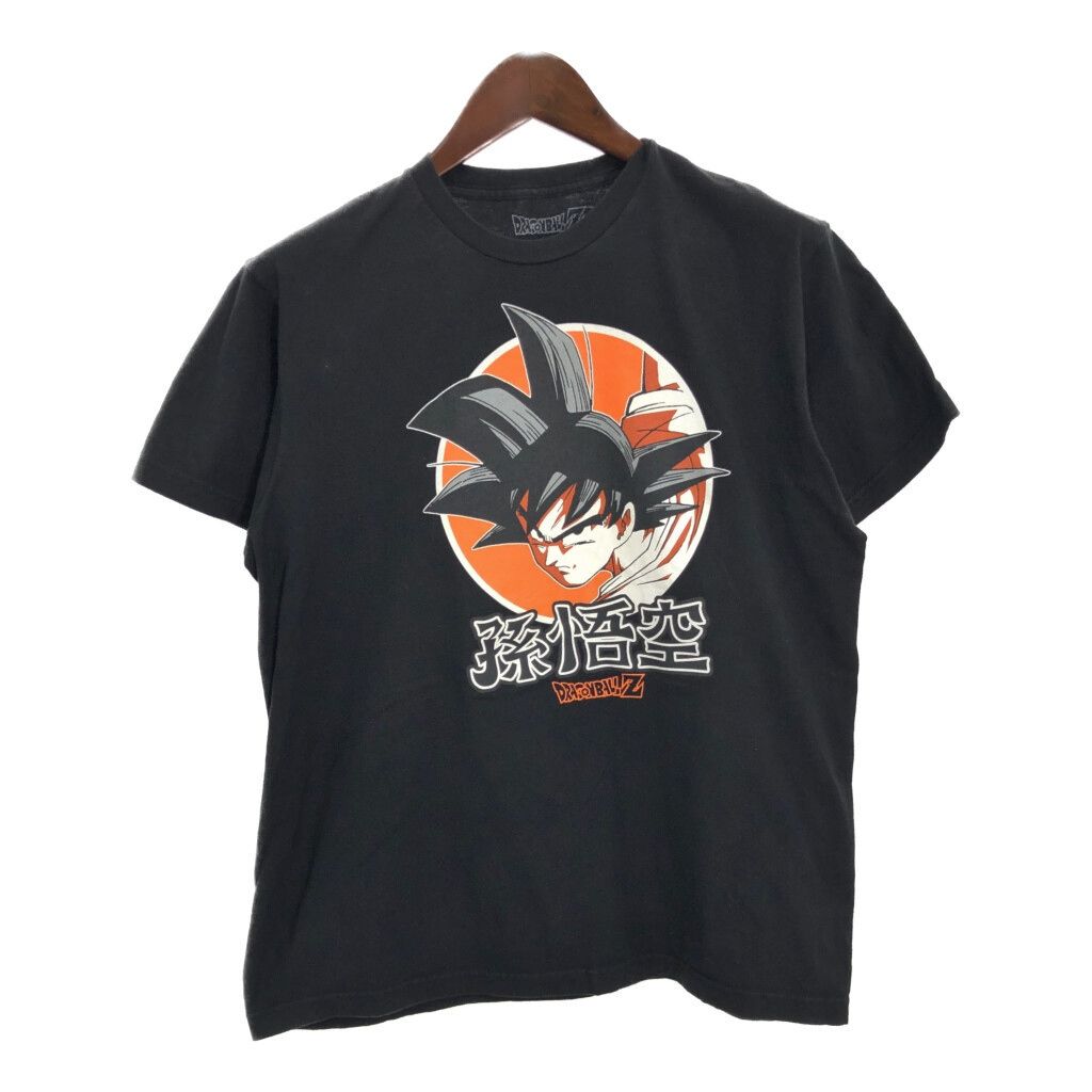 DRAGON BALL Z ドラゴンボールZ 孫悟空 半袖Ｔシャツ アニメ ブラック (メンズ L) 中古 古着 T4466