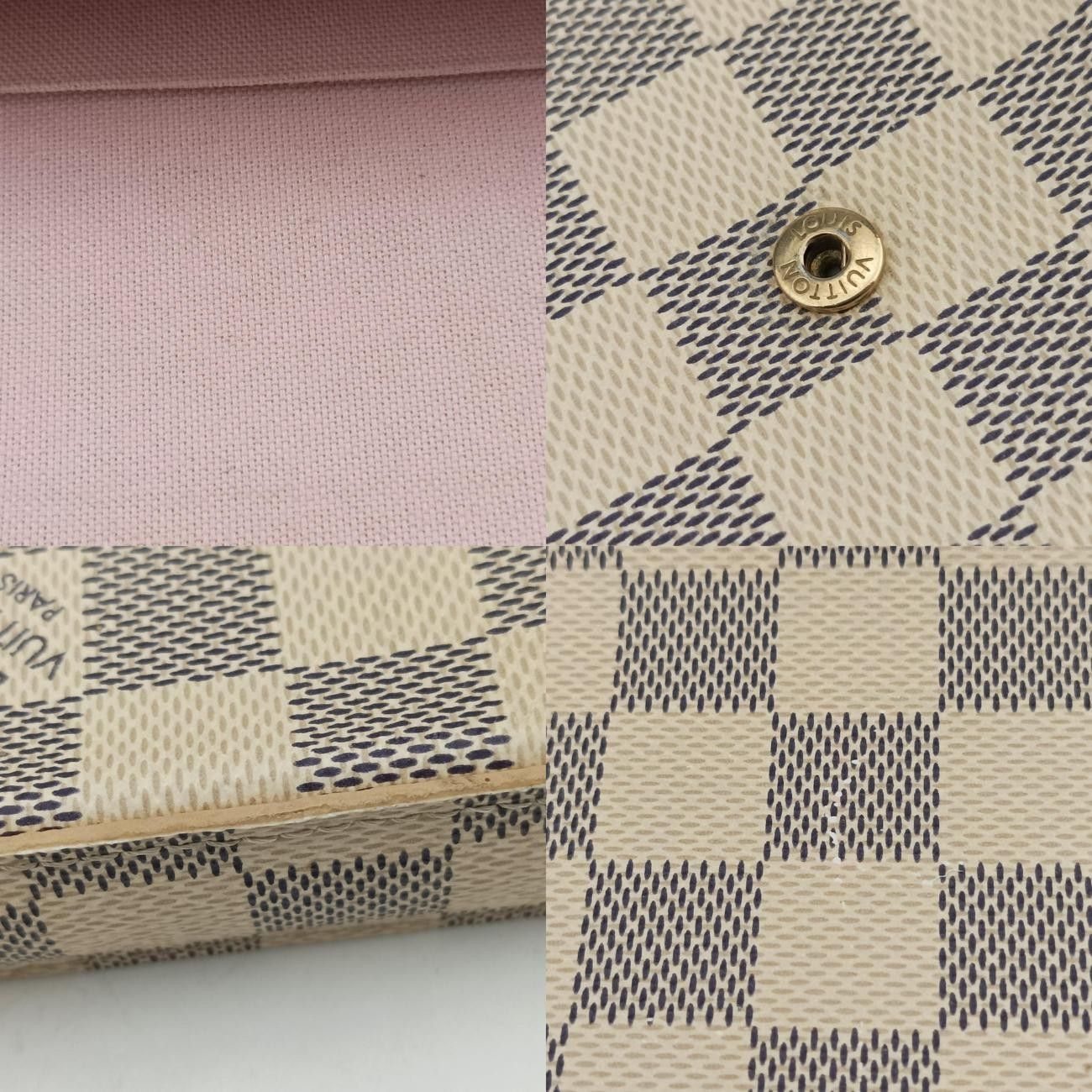 VuittonポシェットフェリシーアズールダミエキャンバスN63106MI4187