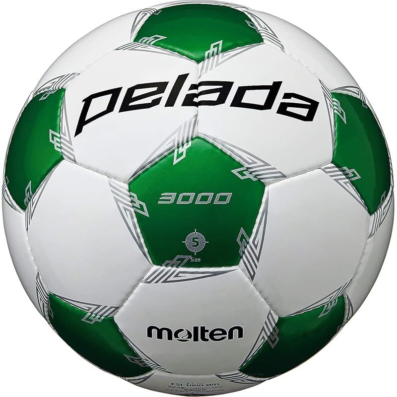 モルテン(molten) サッカーボール 5号球 中学生以上 検定球 ペレーダ3000 F5L3000-WG ホワイト×メタリックグリーン F5L3000-WG 1