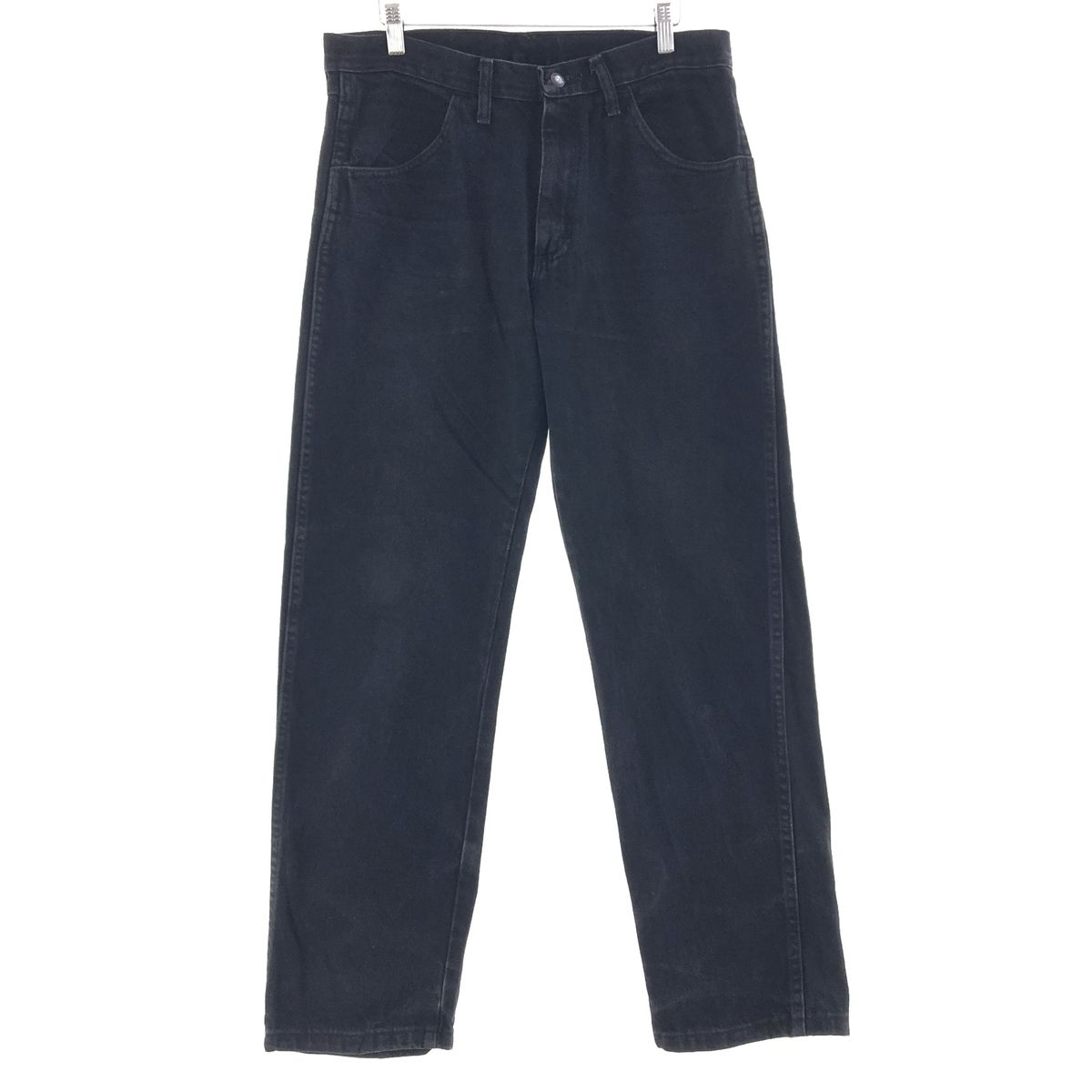 古着 RUSTLER ブラックデニム ストレートデニムパンツ ラスラー 0