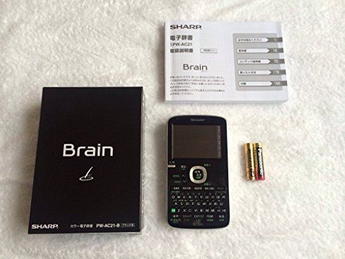 中古】SHARP コンパクトカラー電子辞書Brain TOEIC対策モデル ブラック